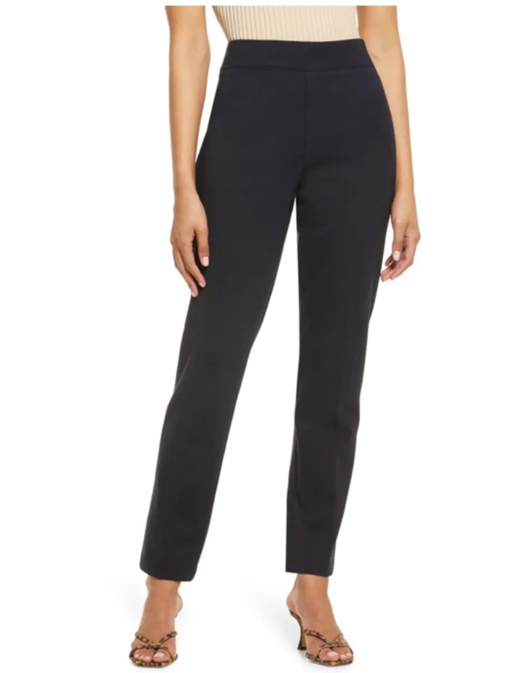 SPANX PerfectFit Ponte Slim Straight Pant Classic Black XL Petite